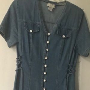 Denim Dress Long